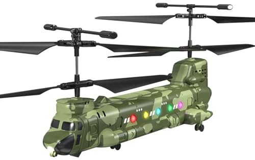 ZDAGELD RC-Hubschrauber mit HD-Kamera, Höhenhaltung, LED-Leuchten, Start/Landung mit Einer Taste für Luftaufnahmen, Indoor-Outdoor-Flugmodell: Einsteigerfreundliches Ferngesteuertes