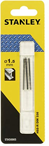 STANLEY, 3 Punte HSS 1.5 mm.STA50005-QZ