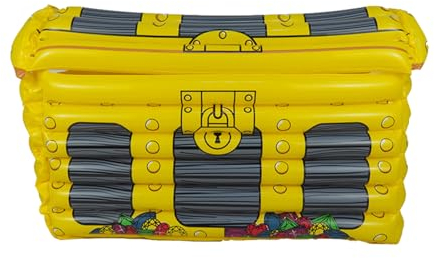 Piscina inflable, cubo para servir hielo, decoración de fiesta, enfriador de bebidas, enfriador de bebidas, material PVC, diseño de caja del tesoro inflable de gran capacidad para cerveza y frutas