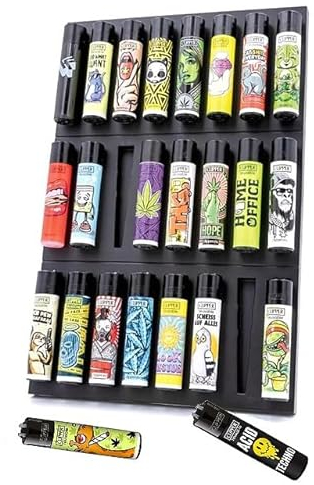 1X Clipper FIRE-Board® von FIRE-Flow™ (für 1 x 24 Clipper Feuerzeuge) Sammel-Board für Classic Large Feuerzeuge – Offizielles Zubehör, FB08-B