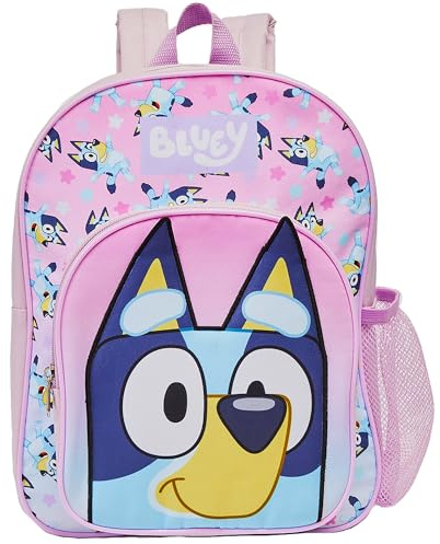Bluey Backpack Kids School Bag Childrens Girls Nursery Rucksack - Pink