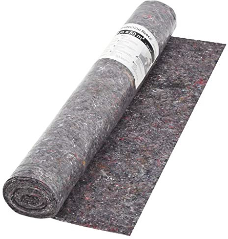 Snsowed Telo Protettivo per Pittori Antiscivolo 50 m 180 g/m² Grigio,Forniture domestiche,Pellicole e passatoie di Protezione per pavimenti-142695
