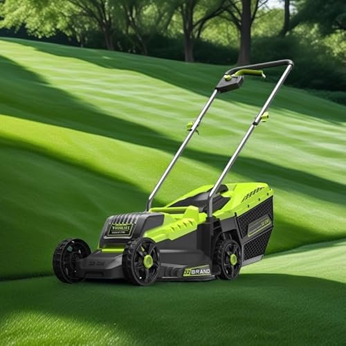 Cortacésped inalámbrico de 40 V, batería de litio de 21 V, tiempo de funcionamiento de 40 minutos, bolsa de recolección de césped, ancho de corte de 30/50/70 cm, herramienta de jardín eficiente y