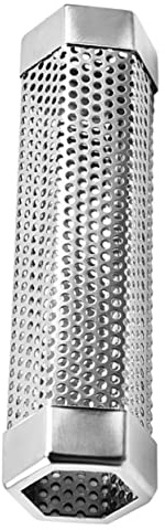 FONDOTIN Tubetto Affumicatore Inossidabile Professionale e Portatile Accessorio Bbq per Barbecue Gas e Carbonella con Uniformi per Fumigazione