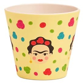 QUY CUP Tazza Da Espresso 90ml - Motivo FRIDA - Materiale RPET Eco- Friendly