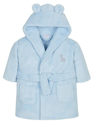 Accappatoio Vestaglia per Bambini - Accappatoio in Pile Peluche Super Morbido - Per Bambini e Bambine - Regalo per Neonati fino a 6 Anni - Composto da Cappuccio Avvolgente, 2 Grandi Tasche e Cintura