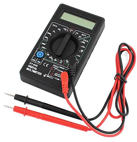 Aexit DT838 Pantalla LCD Multímetro digital AC DC Voltímetro Ampere/Ohm (model: V8279VIX-2827WA) / Volt Tester