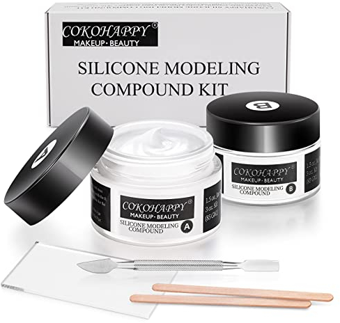 SFX Makeup Kit Platinum Silicone Modeling Compound Kit 3oz, Special Effect FX Makeup Fake Cut, Realistic Wounds, Scars, and Prosthetics, Professional Theater and Cosplay Halloween Party Supplier