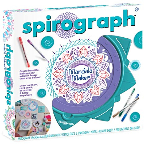 Spirograph Mandala | Dessins créatifs | Cadeaux de Noël | À partir de 8 ans