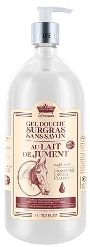 Gel douche surgras sans savon au lait de Jument 1L