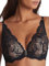 Aubade Damen Flowermania Schulter Plunge-BH, Schwarz (Noir), 75B