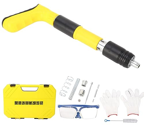 Nail Wall Fastening Tool, 3 Gears Power Adjustable Concrete Nail Gun, Mini Nail Shooting Machine, Manual Steel Nails Gun Tool for Penetrate Concrete Walls, Household Woodworking