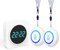 Wireless Calling System Panic Alarm for Elderly, 2 Waterproof Elderly Alarm Call Buttons + 1 Receiver for Elderly Patient Kids Safety