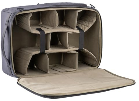 PGYTECH Kamera-insatsväska, vadderad väska med sidoåtkomst, svart, L, OnePro insert Bag | Linsväska, anpassningsbara skiljeväggar, avtagbar axelrem, snabb sidoåtkomst, stänksäker