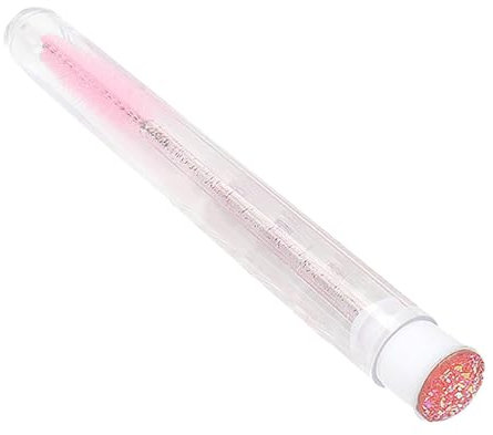Generic Pennello per ciglia – Spoolies | Pennelli per ciglia per ciglia, applicatore mascara con strass, extension per mascara, tubo per ciglia e sopracciglia – rosa chiaro