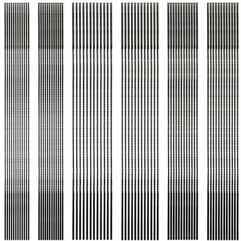 72PCS hojas de sierra de calar 1#2#3#4#5#6# hojas de sierra de marquetería en espiral hojas de sierra de marquetería sierra de calar sierra para modelismo adecuada para sierras de calar