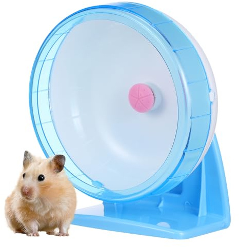 Toyvian Hamster Wheel Silent Running Exercise Wheel with Stable Stand for Small Pets Like Hamsters Rats Gerbils 6.69 Inch