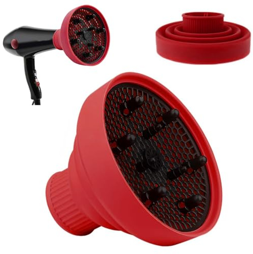 GNHG Hair Diffuser, Universal Hair Diffuser, Silicone Hair Dryer Diffuser, Portable Curly Hair Diffuser, Adaptable Air-usable