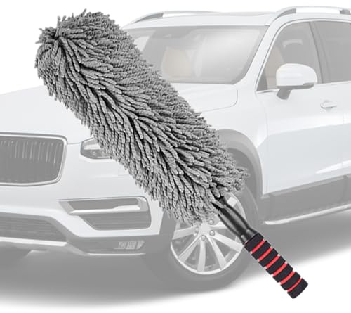 Puliscipolvere per Auto, Pulitore per Carrozzeria, Regolabile E Portatile Per Cruscotto, Scrivania E Finestrini