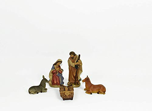 SET 5 PZ NATIVITA' PERSONAGGI PRESEPE PRESEPIO 15 CM