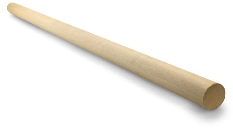 Netuno 1 x Makramee Holzstab 65 cm Ø 25 mm Rundholzstab aus Holz zum Basteln DIY Dekoration Boho Home Decor Bastelhölzer Stöcke Makramee Zubehör