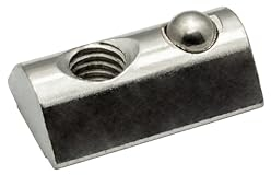Nutenstein mit Federkugel und Steg M6 Nut 8 für Aluprofil 40-er - 10 Stück