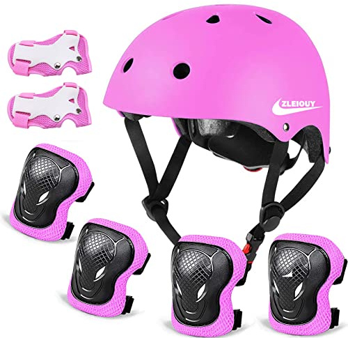 Adjustable Helmet for Ages 5-16 Kids Toddler Boys Girls Youth,Protective Gear with Elbow Knee Wrist Pads for Multi-Sports Skateboarding Bike Riding Scooter Inline skatings Longboard Roller Skate