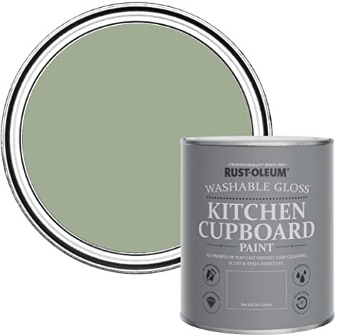 Rust-Oleum Green Kitchen Cupboard Paint in Gloss Finish - Bramwell 750ml