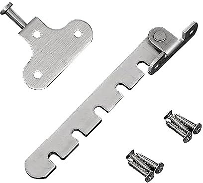 Ksvaye Edelstahl Fensterfeststeller für Kippfenster Fenster Kipp Regler Fensterstopper Metall Kippfensterschutz Zuschlagschutz Fensterriegel zum Einstellen der Fensteröffnung