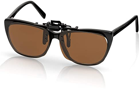BEZLIT Clip On Sonnenbrillen Polarisierter Brillen Aufsatz Damen Herren 30441 Braun