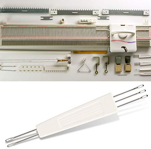 HEEPDD Aguja de Herramienta de Transferencia de Paso de 6,5 Mm, Accesorios de Alta Precisión para Máquinas de Tejer de Caña Plateada LK150 LK360 LK100