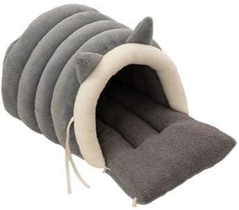 Zktfyshk Lit orthopédique pour chat âgé - Confortable et chaud - En peluche épaisse - Pour intérieur - Lit fermé pour chats
