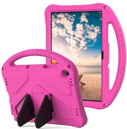 YRH Case for Galaxy Tab A9 Plus/Tab A11 Plus 11-inch, Kids EVA Shockproof Cover for Samsung A9+ Plus /A11 Plus Tablet Case 11'', with Stand Handle, Rosered