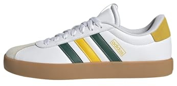 adidas Homme VL Court Shoes, FTWR White/Collegiate Green/Utility Yellow, 42 2/3 EU