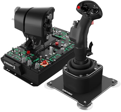 WINWING Orion2 HOTAS StrikeAce EX:Enhanced High-Precision Metal Throttle Grip with Expanded Controls, Advanced Throttle Base, and Finger Lift - Innovative Design and Powerful Processing