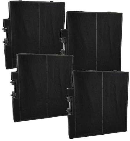 vhbw 4x Filtres à charbon actif compatible avec Bosch DWB94BC51/03, DWB94BC51/01, DWB94BC51/02, DWB94BC50/01, DWB94BC50B/01 hotte aspirante