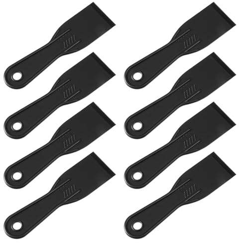 8 Stück Kunststoff Spachtel Set, Schwarz Plastik Spachtel Luftblasenentferner Werkzeuge, Spachtel-Kunststoff für 3D Drucker Harz Entfernung, Spackeln, Patchen