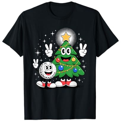 Navidad Árbol Golf X-Mas Golfista Camiseta