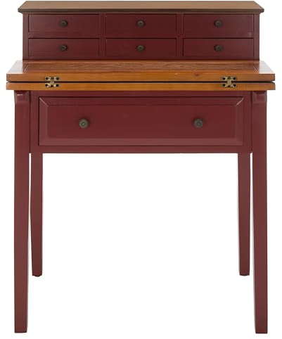 Safavieh American Homes Collection Abigail Egyptain Red and Oak Fold Down Desk