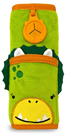 Trunki Kindersitz-Gurtpolster fürs Auto - SnooziHedz - Dino Dudley (grün)