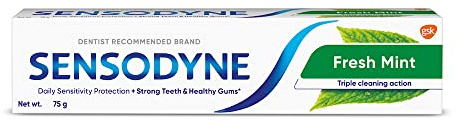 Sensodyne Fresh Mint Sensitivity Toothpaste for Sensitive Teeth and Fresh Breath 70g (Pack of 1)