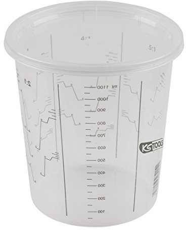 KS Tools 500.8059 Einweg-Farbmischbecher mit Deckel, 2240 ml, 25-Pack