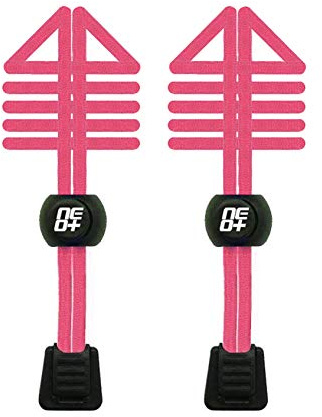 Paket med elastiska skosnören för löpning och triathlon – brittisk försäljare! (NEON ROSA)