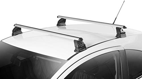 Skiträger Iceberg 4 Paar Ski + Dachträger VDP EVO ALU kompatibel mit Mercedes CLA Shooting Brake (X117) 5 Türer 2015-2019