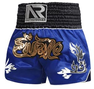 Alvivi Pantalones Cortos de Boxeo para Niños Pantalones Cortos de Entrenamiento Muay Thai Fight Shorts Boxing Sanda-Lucha Artes Marciales Taekwondo 5-18 Años
