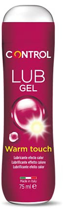 CONTROL Lub Gel Warm Touch, Gel Lubricante a Base de Agua con Efecto Calor - 75 ml