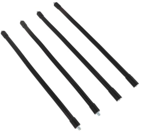 CTIRCHIU 4 St Böjbar Metall Gooseneck för Mikrofonstativ Justerbar Förlängningsstång med Antislip för Streaming Inspelning och Live Kompatibel med Tripod och Mikrofonfästen