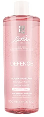 Bionike Defence - Acqua Micellare Viso Occhi Labbra Pelli Sensibili, 500 ml