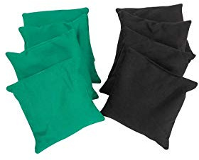 Original Cornhole Bean Bag Set (8 unidades), color verde y negro