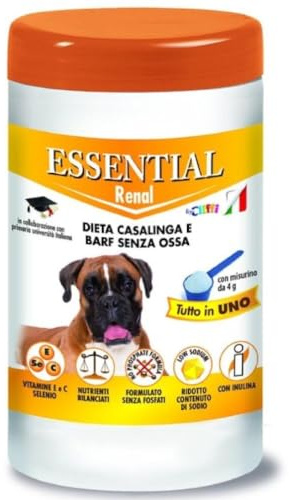 Essential Renal - Integratore Per Dieta Casalinga e Barf Senza Ossa Per Cane Adulto - 650 g